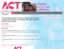 Tablet Screenshot of animalcancertrust.co.uk